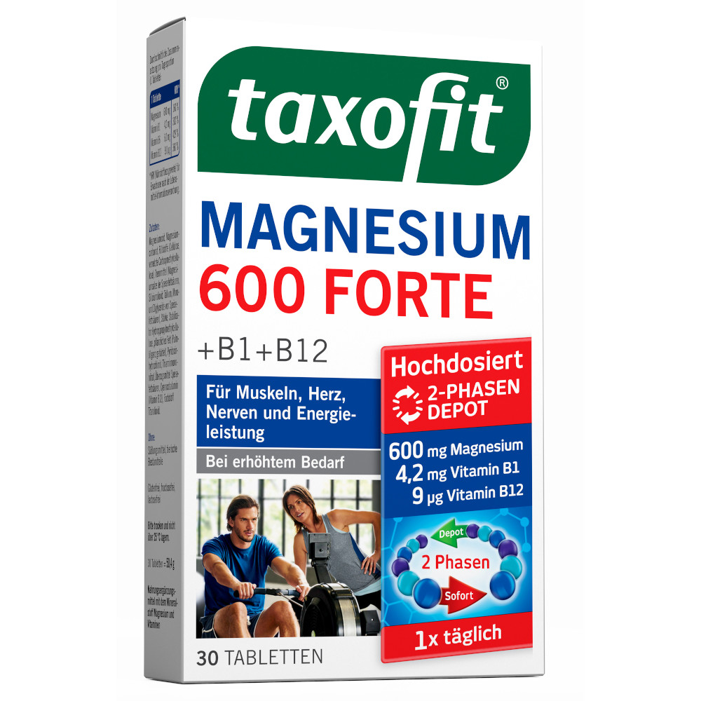 Taxofit Magnesium 600 Forte Depot Tabletten – 30 Stück