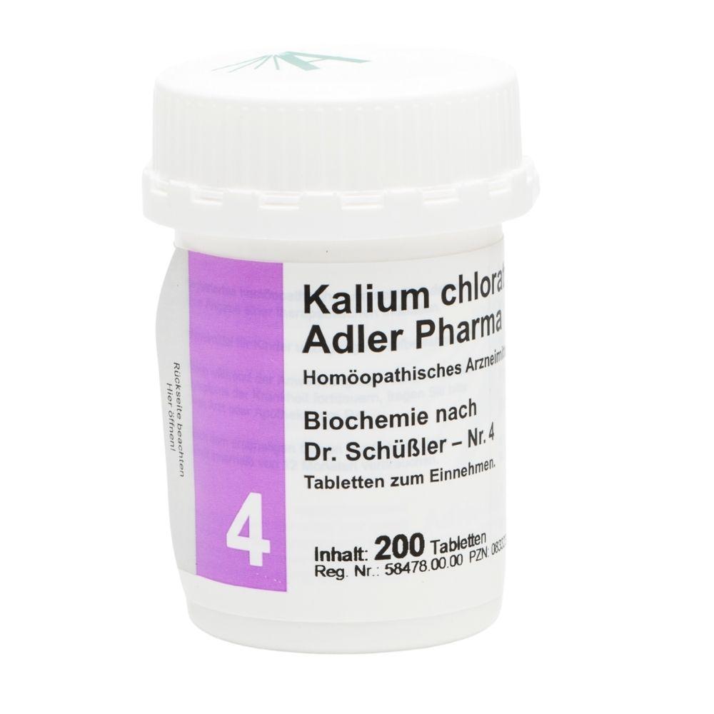 Kalium chloratum D6 Adler Pharma Biochemie nach Dr. Schüßler Nr.4 , Tablette