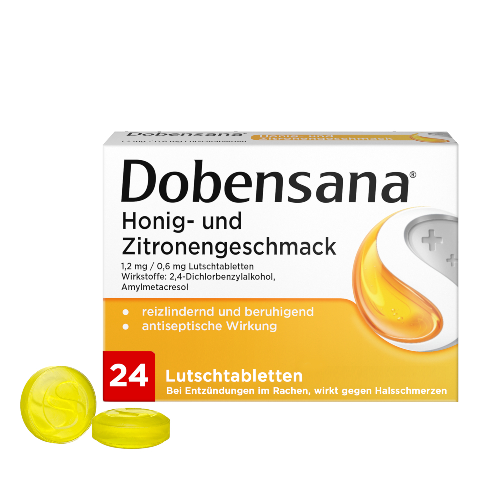 Dobensana Honig- & Zitronengeschmack Lutschtabletten 24 Stück