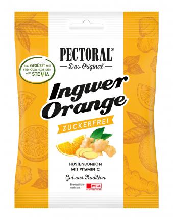 PECTORAL Ingwer Orange Bonbons zuckerfrei