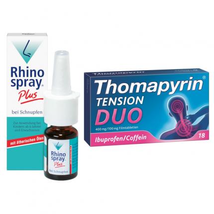 Thomapyrin und Rhinospray Set