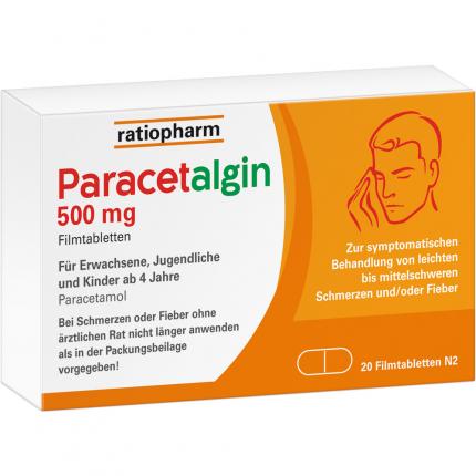 Paracetalgin 500 mg bei Schmerzen &amp; Fieber