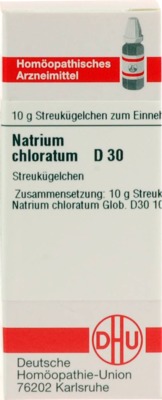 NATRIUM CHLORATUM D 30 Globuli