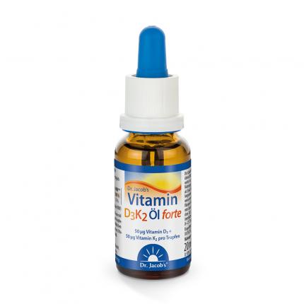 Dr. Jacob&#039;s Vitamin D3K2 Öl forte Tropfen