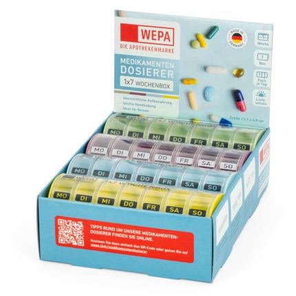 WEPA 1x7 Wochenbox farbig sortiert pastell
