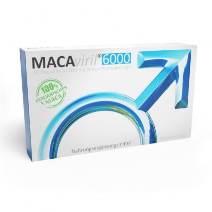 MACAviril 6000 300mg/Kapsel Maca-Wurzelextrakt