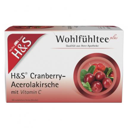 H&amp;S Wohlfühltee Cranberry - Acerolakirsche mit Vitamin C