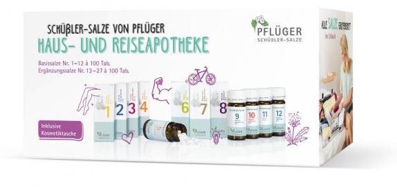 Biochemie / Schüßler-Salze Pflüger - Haus- und Reiseapotheke Komplett-Set Nr. 1-27 - 27 x 100 Tablet