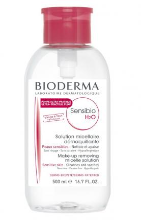 BIODERMA Sensibio H2O Pump - Sanft reinigendes Mizellenwasser bei empfindlicher Haut 500 ml