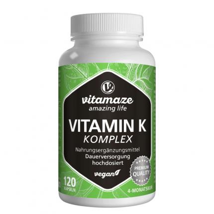 vitamaze VITAMIN K1+K2 Komplex hochdosiert