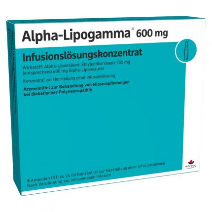 Alpha-Lipogamma 600mg Infusionslösungskonzentrat