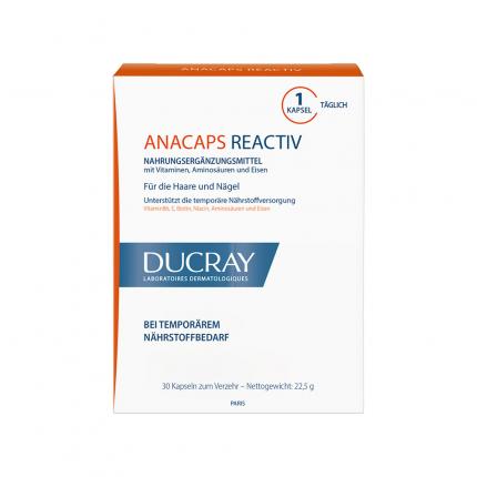 Ducray Anacaps Reactiv Kapseln Programm  1 Monat x 30 Tabletten 