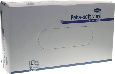 Peha-soft Vinyl Untersuchungshandschuhe unsteril puderfrei L