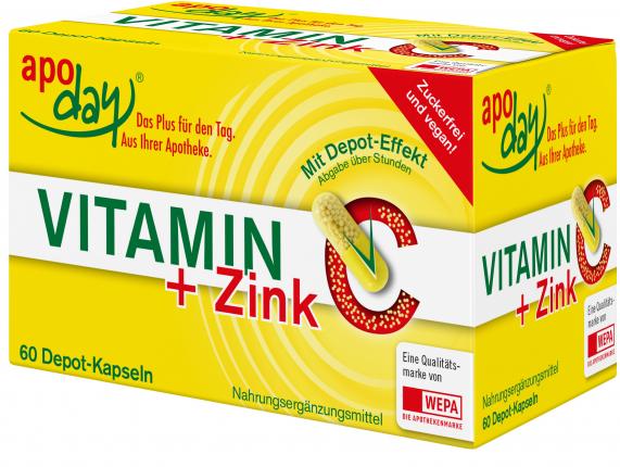 apoday Vitamin C 60 St Zink Depot-Kapseln... Kapseln 2473027 