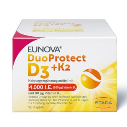 EUNOVA DuoProtect D3+K2 4.000 I.E./80 µg Kapseln
