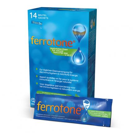 Ferrotone Apfel - Eisen aus natürlicher Quelle mit Vitamin C, Apfelgeschmack