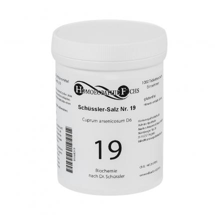 HOMOEOPATHIEFUCHS Schüssler-Salz Nummer 19 Cuprun arsenicosum D6 Biochemie