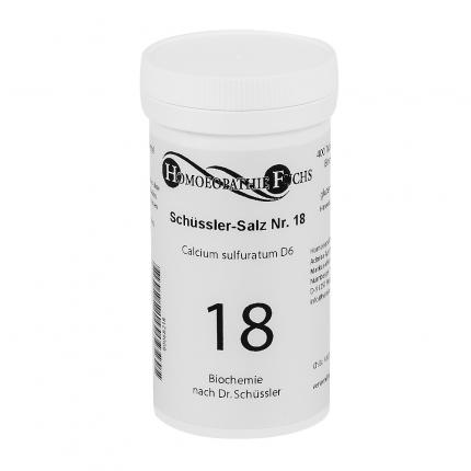 HOMOEOPATHIEFUCHS Schüssler-Salz Nummer 18 Calcium sulfuratum D6 Biochemie