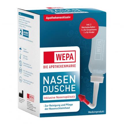 WEPA Nasendusche inklusive Nasenspülsalz