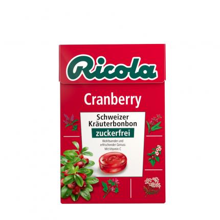 RICOLA ohne Zucker Box Cranberry Bonbons