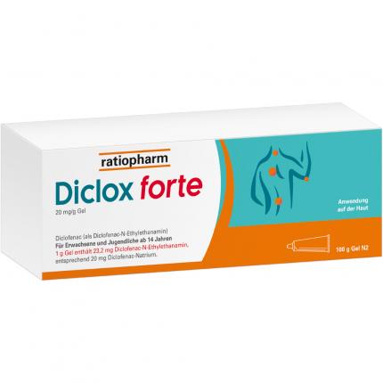 Diclox forte Schmerzgel 2 %, mit Diclofenac