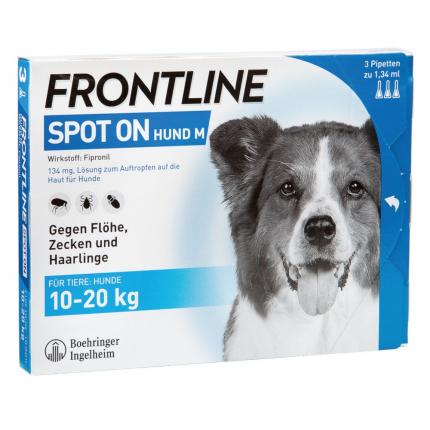Frontline Spot On Hund M 10 20kg Gegen Zecken Und Flöhe 3 Pipetten