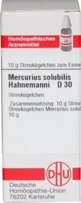 MERCURIUS SOLUBILIS Hahnemanni D 30 Globuli