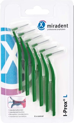 MIRADENT Interdentalbürste I-Prox L 0,7 mm grün