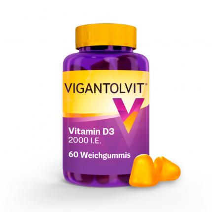 VIGANTOLVIT Vitamin D3 2000 I.E. WEICHGUMMIS
