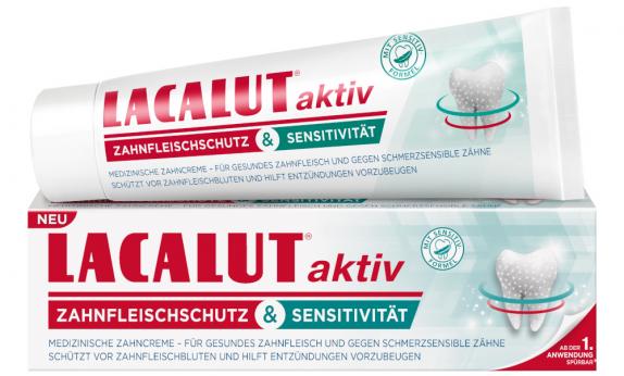 LACALUT aktiv Zahnfleischschutz &amp; Sensitivität Zahncreme