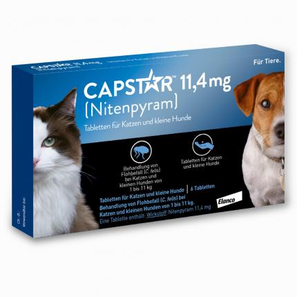 CAPSTAR 11,4 mg für Katzen und kleine Hunde