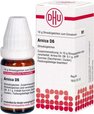 Arnica D6 Globuli - homöopathische Hilfe in Globuliform