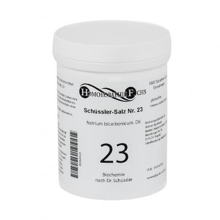 HOMOEOPATHIEFUCHS Schüssler-Salz Nummer 23 Natrium bicarbonicum D6 Biochemie