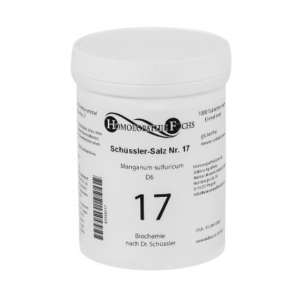 HOMOEOPATHIEFUCHS Schüssler-Salz Nummer 17 Maganum sulfuricum D6 Biochemie