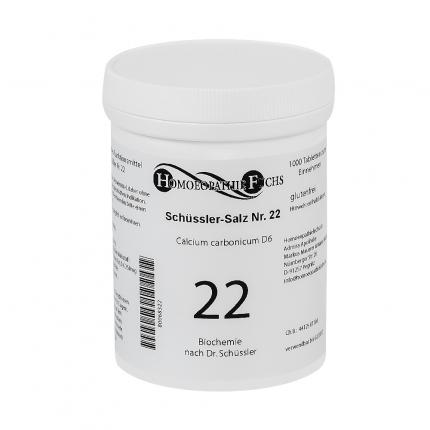 HOMOEOPATHIEFUCHS Schüssler-Salz Nummer 22 Calcium carbonicum D6 Biochemie