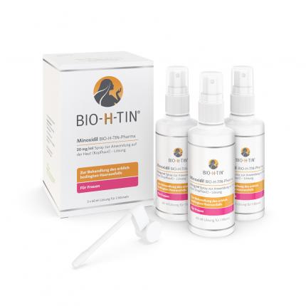MINOXIDIL BIO-H-TIN Pharma 20 mg/ml Spray Für Frauen