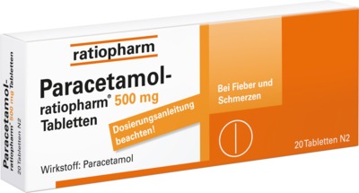 Paracetamol ratiopharm 500mg bei Fieber