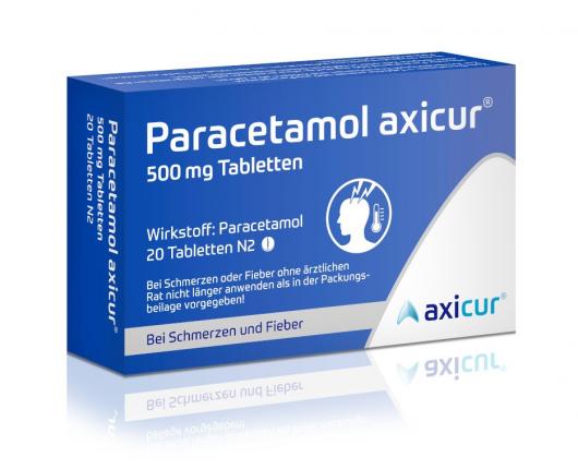 Paracetamol axicur 500 mg