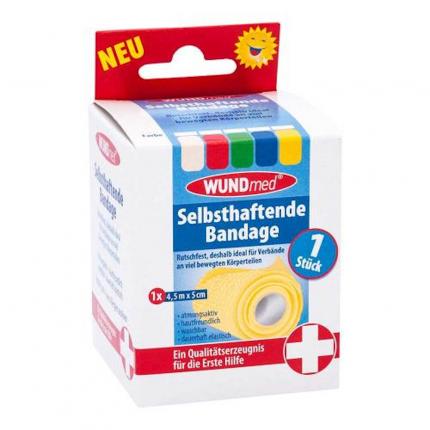 BANDAGE selbsthaftend 5 cmx4,5 m farb.sort.