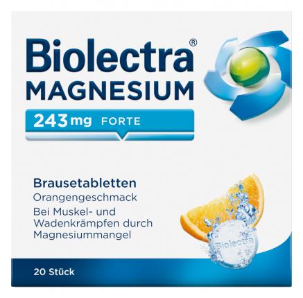 BIOLECTRA Magnesium 243 forte Orange Brausetabl.