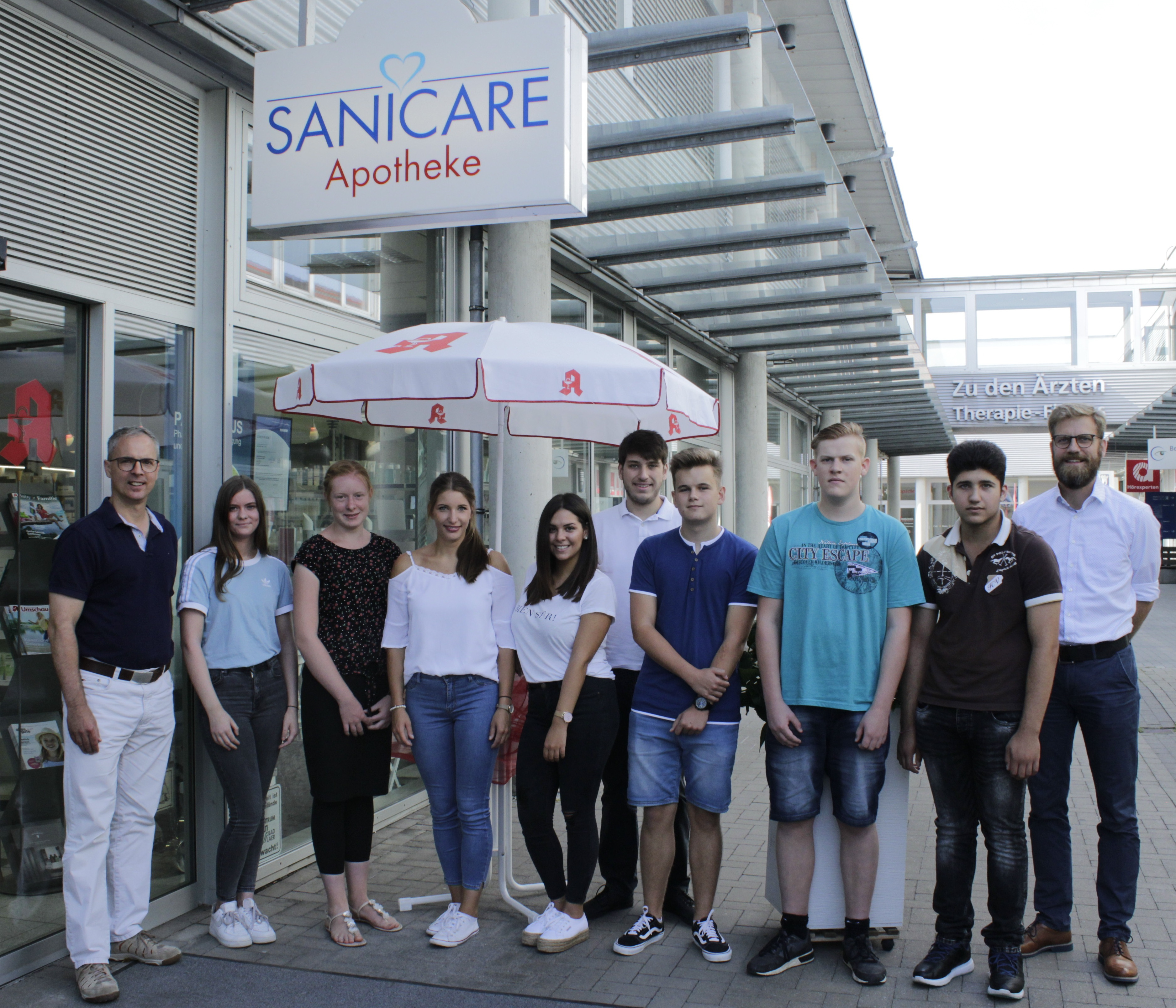 SANICARE & admenti Auszubildende 2018