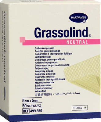 GRASSOLIND Salbenkompressen 5x5 cm steril 50 St Kompressen
