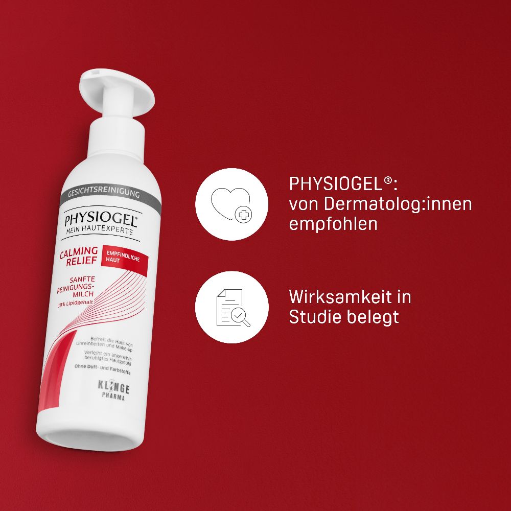 PHYSIOGEL Calming Relief Sanfte Reinigungsmilch empfindliche Haut  200 ml Milch