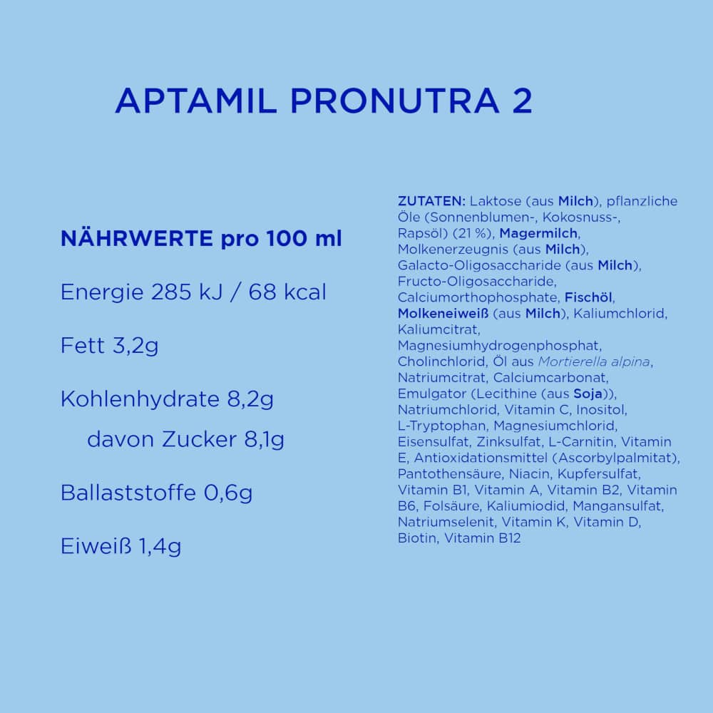 Aptamil PRONUTRA 2 FOLGEMILCH 1200 g Pulver