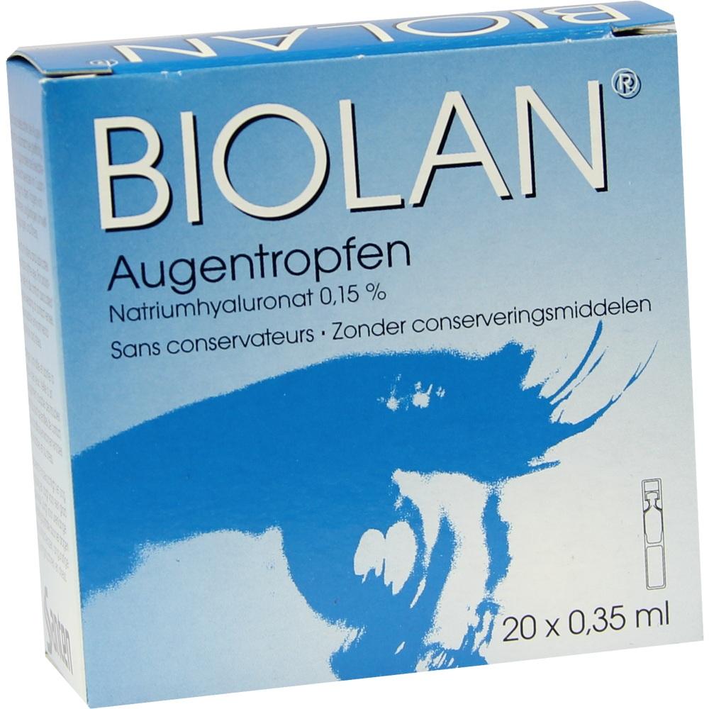 BIOLAN Augentropfen Einzeldosispipetten 20X0.35 ml Einzeldosispipetten
