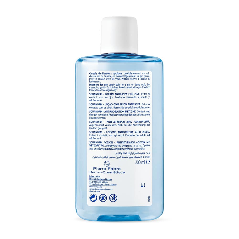 DUCRAY SQUANORM ANTI-SCHUPPEN ZINK HAARTINKTUR 200 ml Tinktur