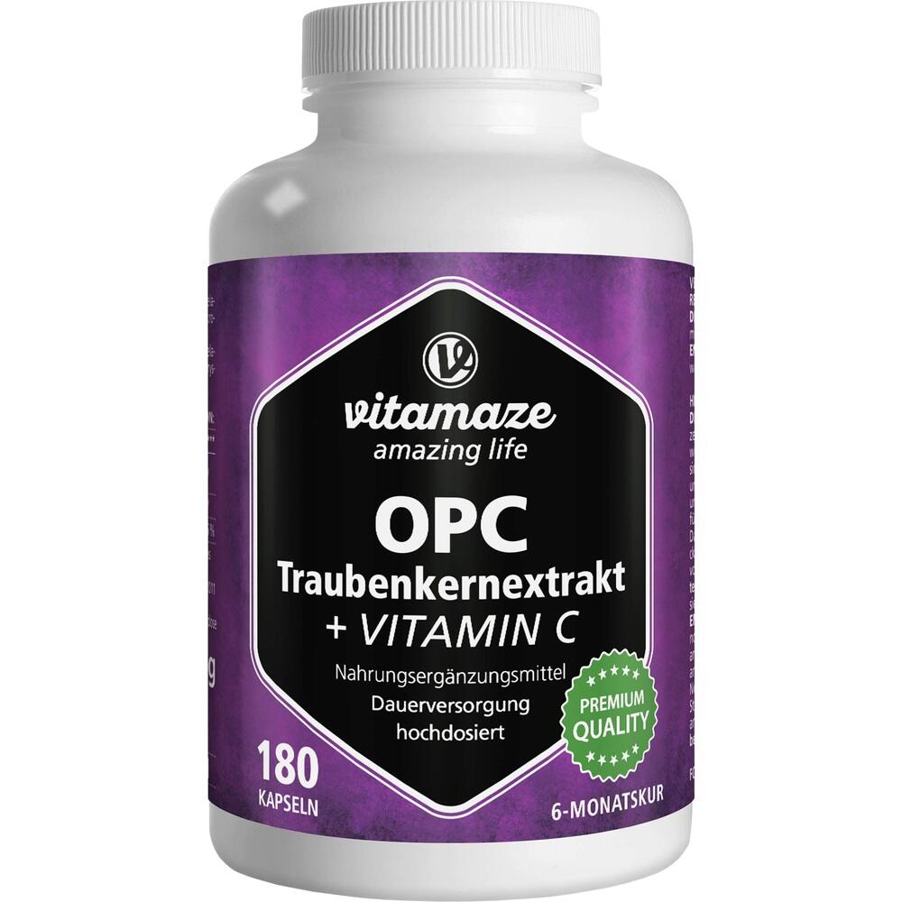 vitamaze OPC TRAUBENKERNEXTRAKT + Vitamin C  180 St Kapseln