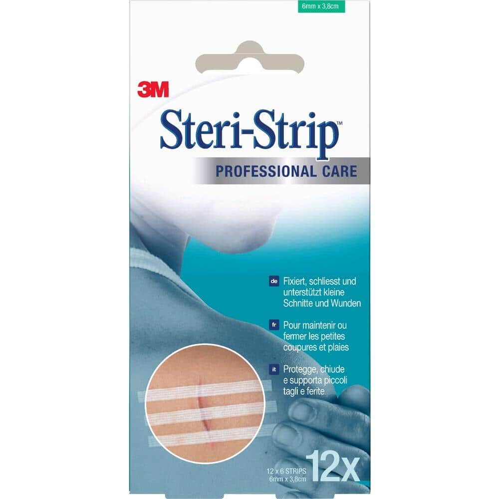 STERI STRIP steril 6x38mm 12 Pflaster 12X6 St