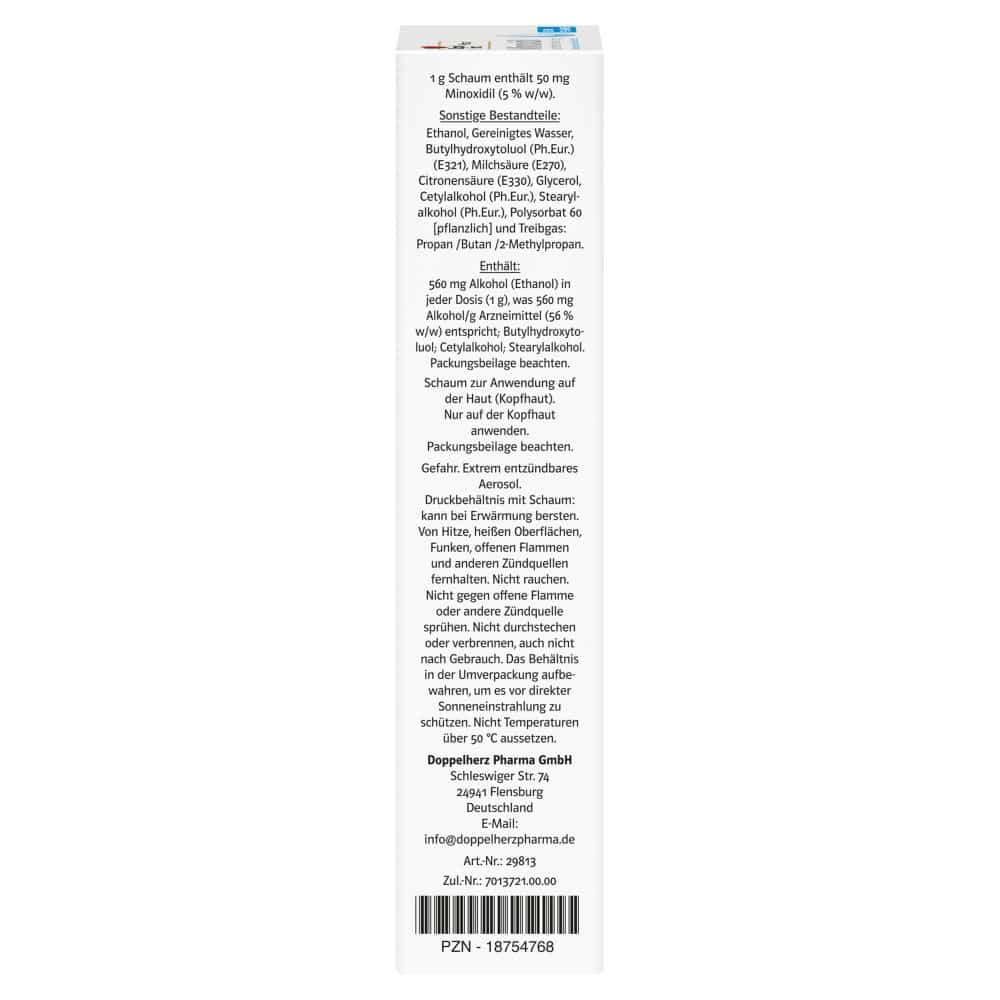 Doppelherz Pharma Minoxidil Schaum für Männer 3X60 g Schaum