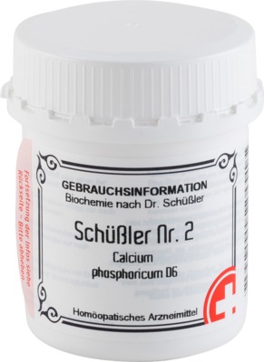 SCHÜSSLER Nr.2 Calcium phosphoricum D 6 Tabletten 400 St Tabletten
